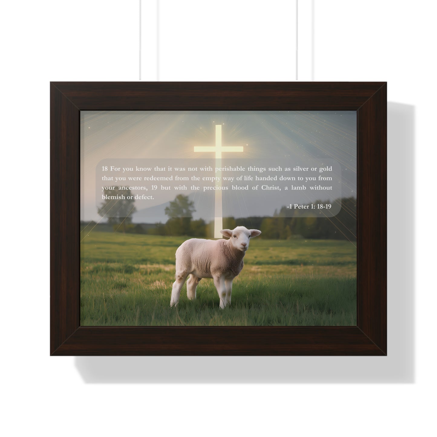 Lamb Framed Horizontal Poster