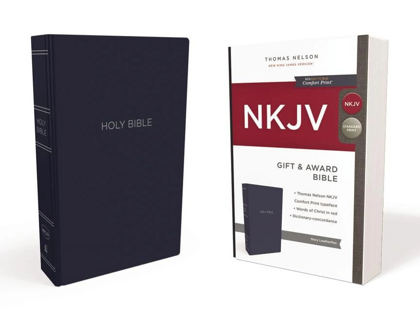 NKJV, Gift and Award Bible, Leather-Look, Blue, Red Letter Edition (Hardcover)