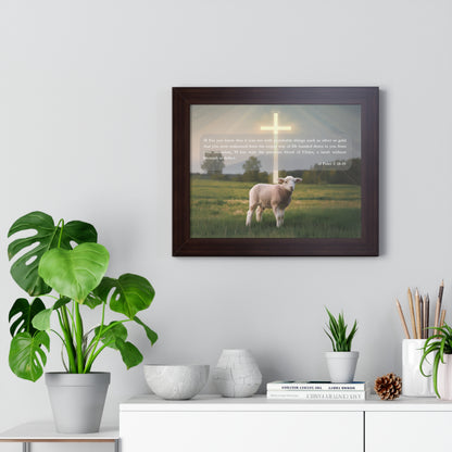 Lamb Framed Horizontal Poster